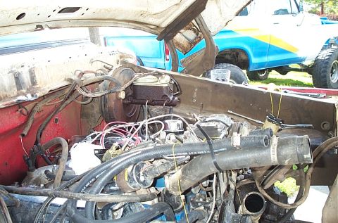 1978 Ford Bronco - Engine almost ready to pull.