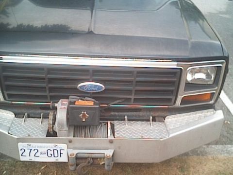 1985 Ford Bronco - Another view of the top of the bumper.