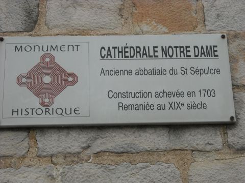 1979 Ford F-150 - A sign identifies the location as Cathédrale Notre Dame, a historical monument with construction completed in 1703 and renovated in the 19t…