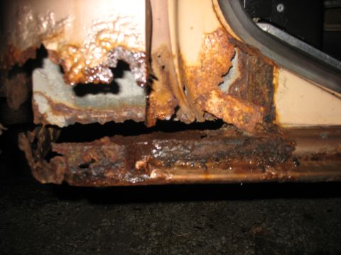 1978 Ford F-250 - Passenger side, rear most cab corner.