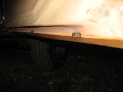 1978 Ford F-250 - Uhmm, wow. That is the bottom, inside of the passenger side front door.