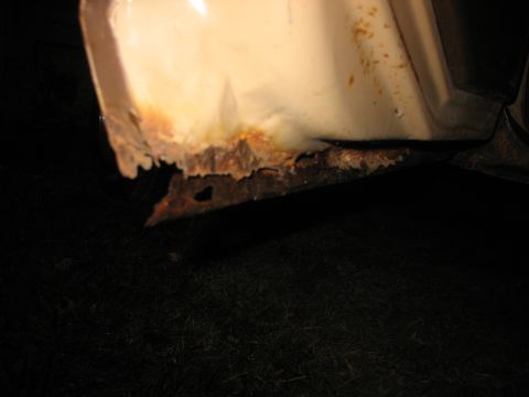 1978 Ford F-250 - Bottom inside of the second door on Driver's side.