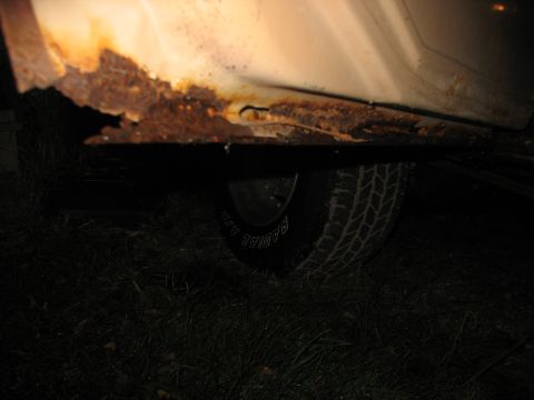 1978 Ford F-250 - Bottom of Driver's side front door.