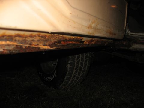 1978 Ford F-250 - Bottom inside of driver's side front door
