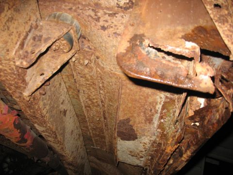 1978 Ford F-250 - Passenger side floor from rear cab mount forward.