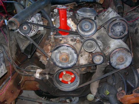 1984 Ford Bronco - Picked up a new (to me) serp. belt setup to save a bunch of problems down the line with the blower install.