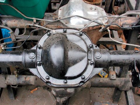 2007 Ford Mustang - Close-up of a rear differential assembly, likely from a truck or older car.