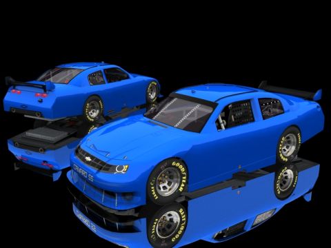 2004 Jeep Wrangler - Two blue Chevrolet Camaros are shown with racing modifications and Goodyear tires.