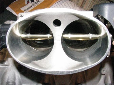 2003 Mercury Marauder - Port-matched twin 62MM BBK throttle body.