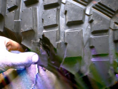 1988 Ford Bronco - big hole. this sucks