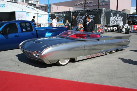 1998 Ford Crown Victoria - Customized 1957 Ford Thunderbird with unique bubble canopy and fins.