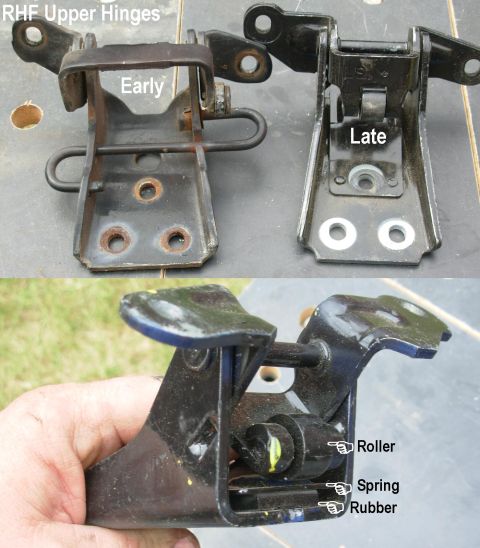1983 Ford Bronco - RHF Upper Hinge Differences (Note that upper hinges for the Right door are stamped LS; left-side hinges are stamped RS.) The F-series & Bro…
