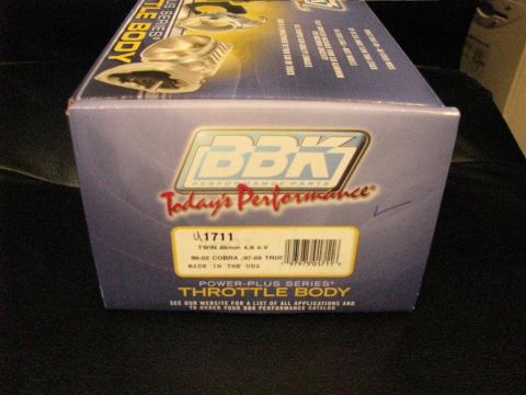 2003 Mercury Marauder - This BBK throttle body box is labeled for Ford Cobra and trucks, not a 2003 Mercury Marauder.