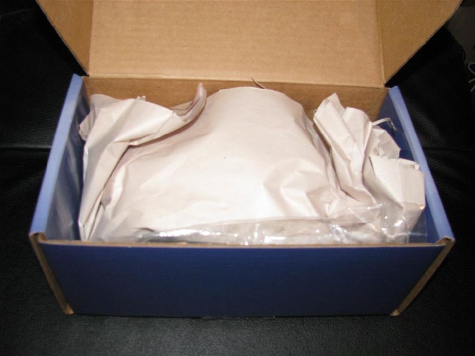 BBK Twin 65MM Throttle Body in blue box with packing paper