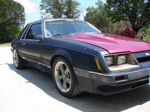 1985 Ford Mustang - Front PS with Bullits