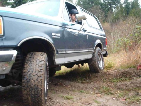 1987 Ford Bronco - thats me, up rideing around on some Boeing jeep trail in everett