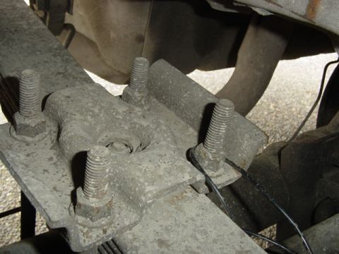 1987 Ford Bronco - view of the sideways plate