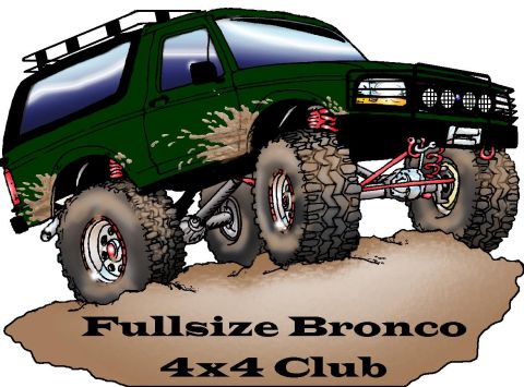 1993 Ford Bronco - First attempt at personalizing FSB logo