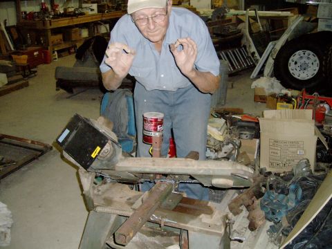 1984 Ford Bronco - old power saw works!