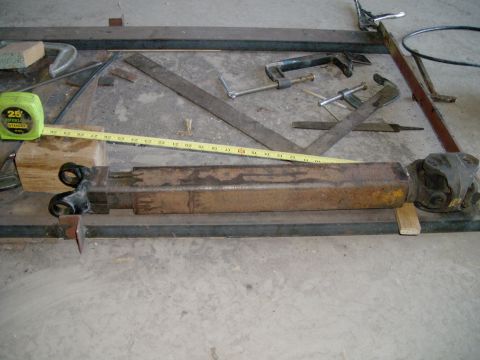 1984 Ford Bronco - square driveshaft assembled, 28" long