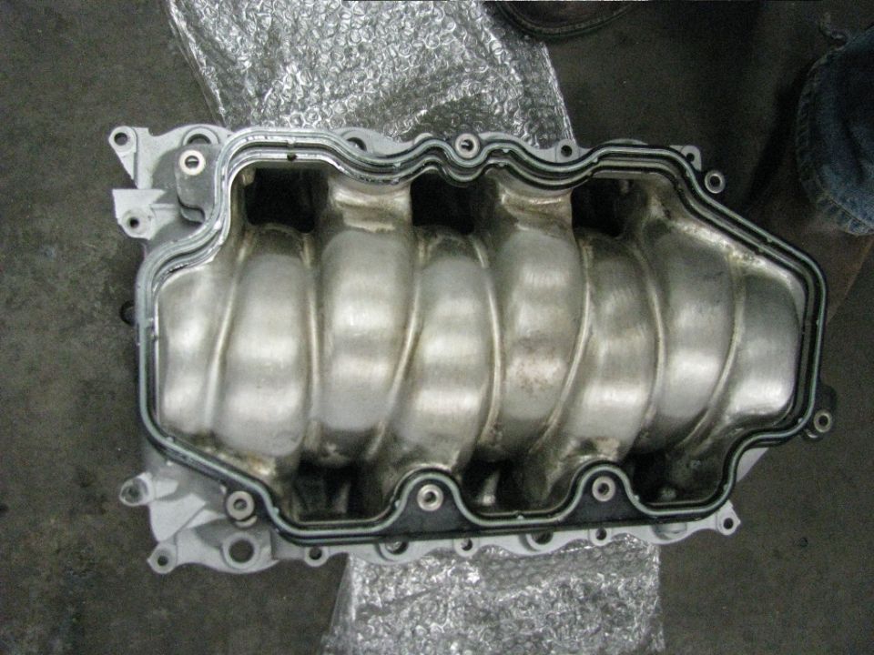 Ported and polished lower intake.