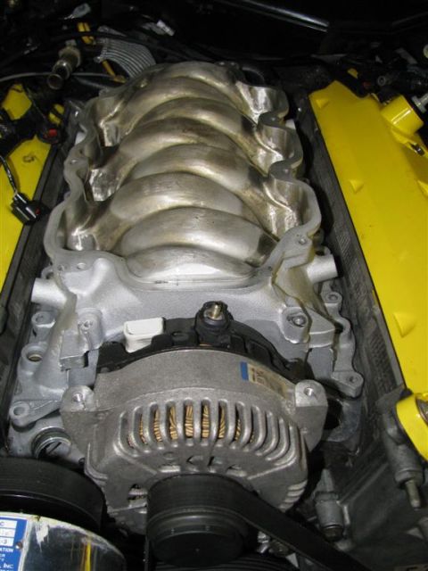 2003 Mercury Marauder - Lower intake installed.