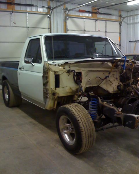 1994 Ford F-150 - Engine and all heater stuff is pulled off of it now.