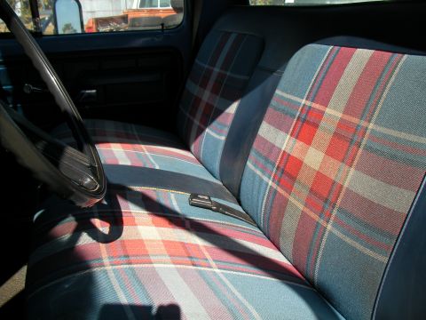 1976 Ford F-150 - The seats are 99% intacted.The Bicentennial Edition trucks had their own seat fabric.