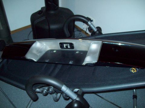 1999 Mercury Grand Marquis - This is a rear trim panel, likely for a car's trunk lid, integrated license plate illumination.
