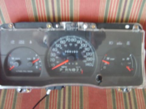 1993 Ford Crown Victoria - Instrument cluster showing speedometer, fuel, and temperature gauges.