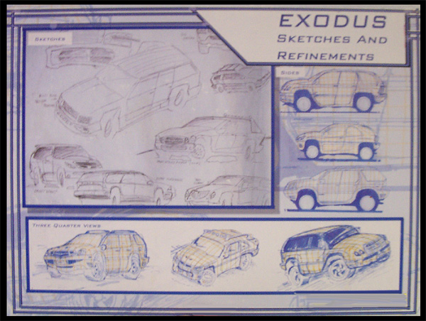 Exodus sketches. Marker, Photoshop.