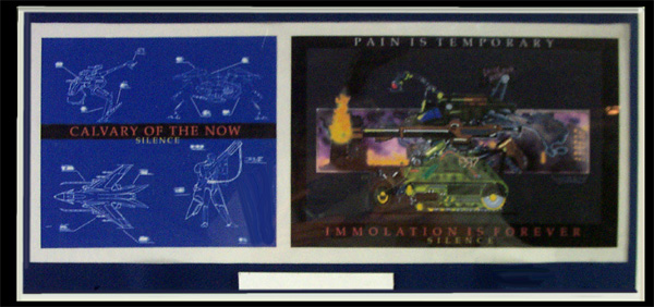 "Silence" bio-mechanical warfare cover shots. MS Paint, Photoshop, acetate. 2/2.