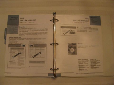 2003 Mercury Marauder - Promotional materials for the 2004 Mercury Marauder, including competitive comparison sheets and overview.