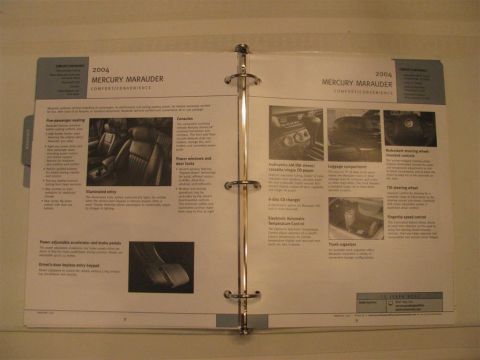 2003 Mercury Marauder - Brochure pages detail features and interior of the 2004 Mercury Marauder.