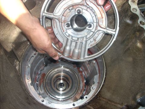 1992 Ford Bronco - this is the center support, it will just lift out after the outer ring has been removed
