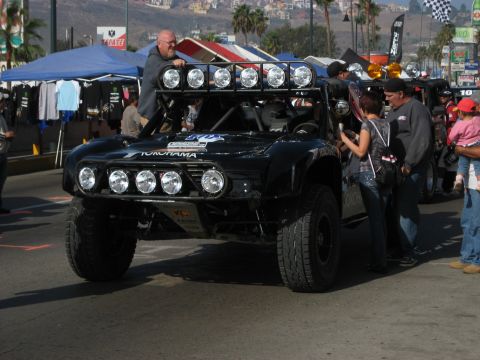 1996 Ford Bronco - This off-road truck is equipped for desert racing with numerous lights.