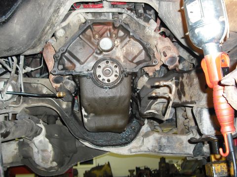1988 Ford Bronco - the flexplate removed