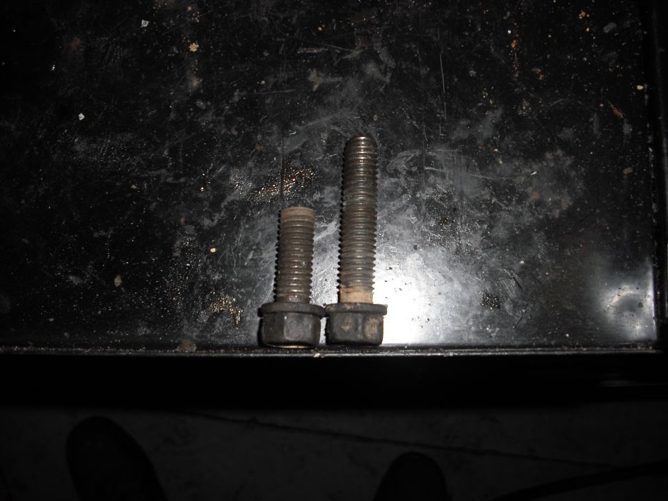the top bell bolts need to be about an inch shorter than the side ones with the ZF bellhousing