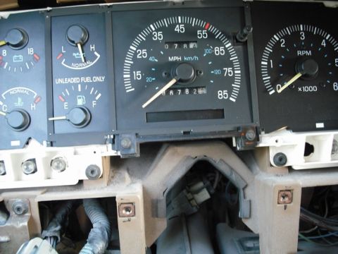1988 Ford Bronco - blackout peice for the shifter position panel