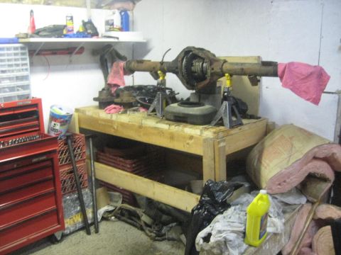 1988 Ford Bronco - Its heavy..but we got it on the work bench...