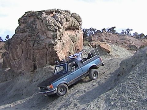 1991 Ford Bronco - Drivin' on some of it.