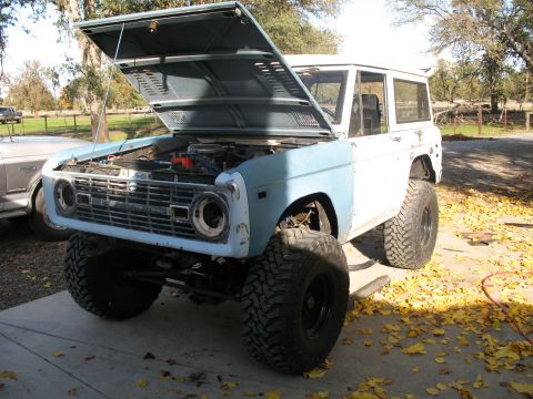 1976 Ford Bronco - start of body work.