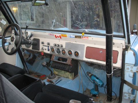 1976 Ford Bronco - Working on dash and counsel.