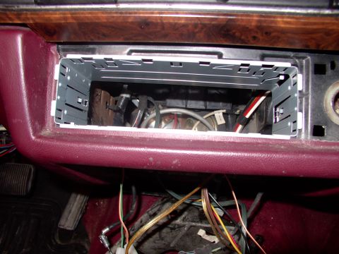1990 Lincoln Town Car - Yes, the stock opening is a PERFECT fit for a DIN head unit, requiring NO adapter of any sort.