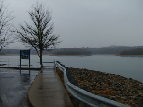 1995 Ford Bronco - rainy morning at lake nottely