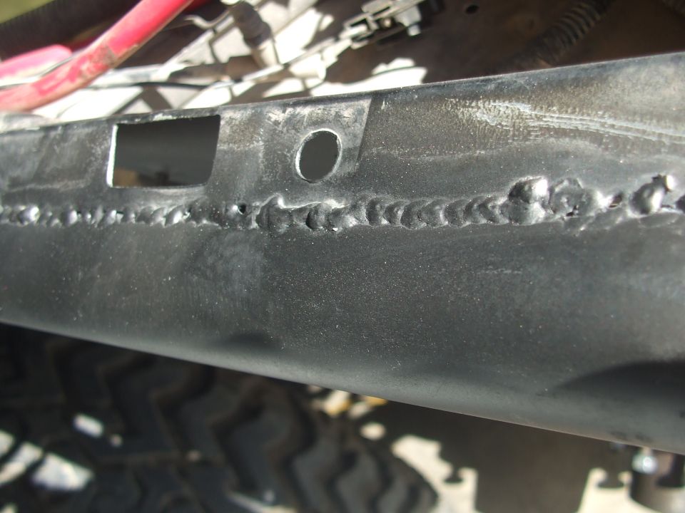front side tacked