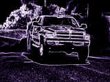 2002 Dodge 2500 - A 2002 Dodge 2500 pickup truck is shown from the front, parked outdoors.