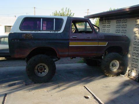 1979 Ford Bronco - This modified Ford Bronco sits high on its suspension, ready for off-road adventures.