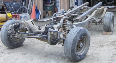 1990 Ford Bronco - This is a vehicle frame and chassis, not a complete vehicle.
