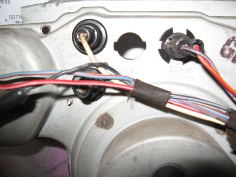 1968 Shelby GT500 - Wiring harness for a vehicle's dashboard, showing multiple colored wires and electrical connectors.
